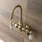 Kingston Brass AE85T7 Adjustable Center Wall Mount Tub Faucet, Brushed Brass AE85T7 - alternate 2